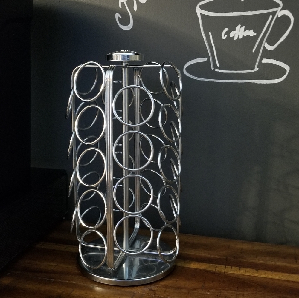 ❗Keurig Silver Chrome K-Cup Pod Spinning 360° Carousel❗